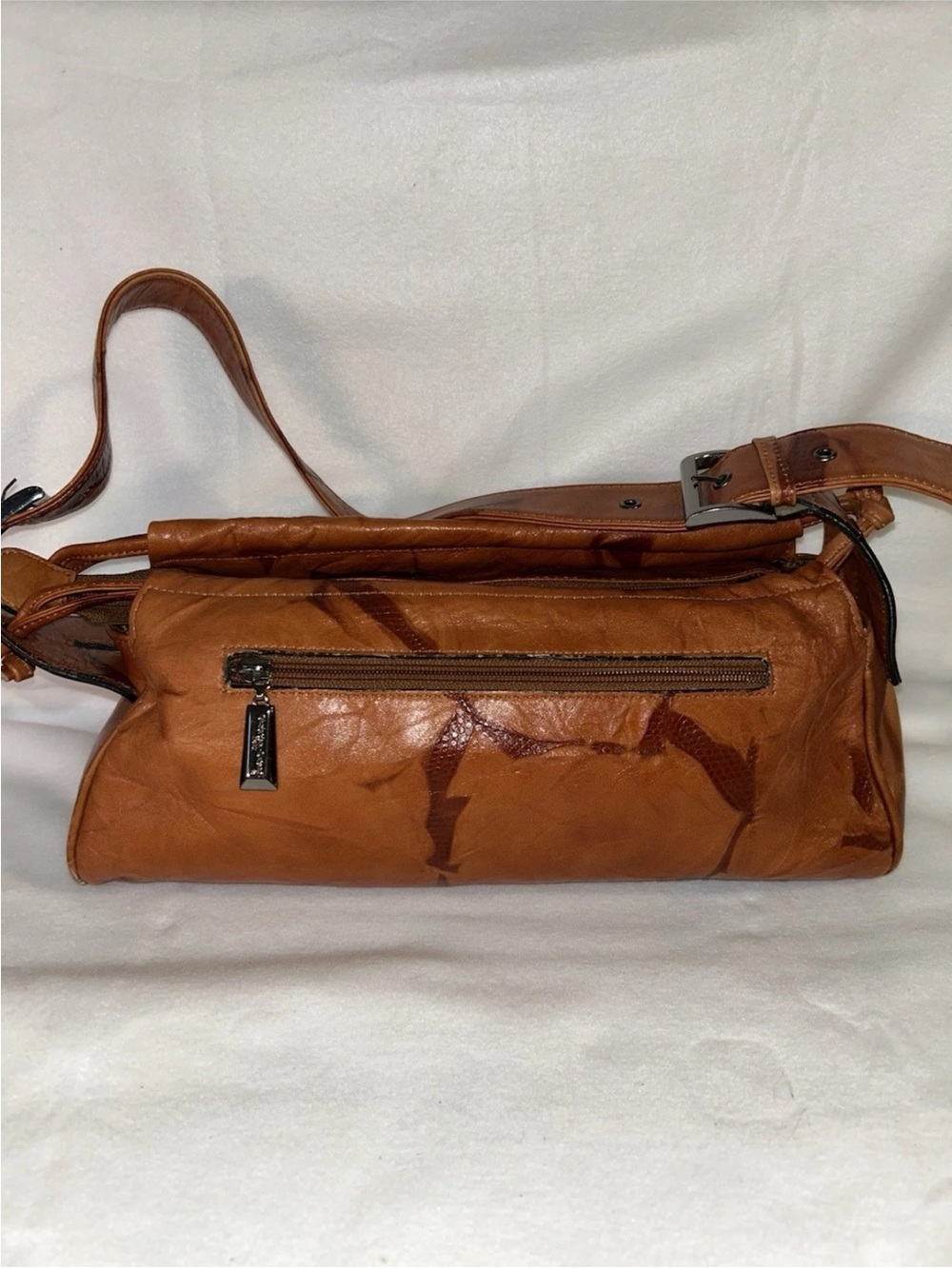 Vintage Christian Ontani Patchwork Italian Purse Leather Unique Classic
